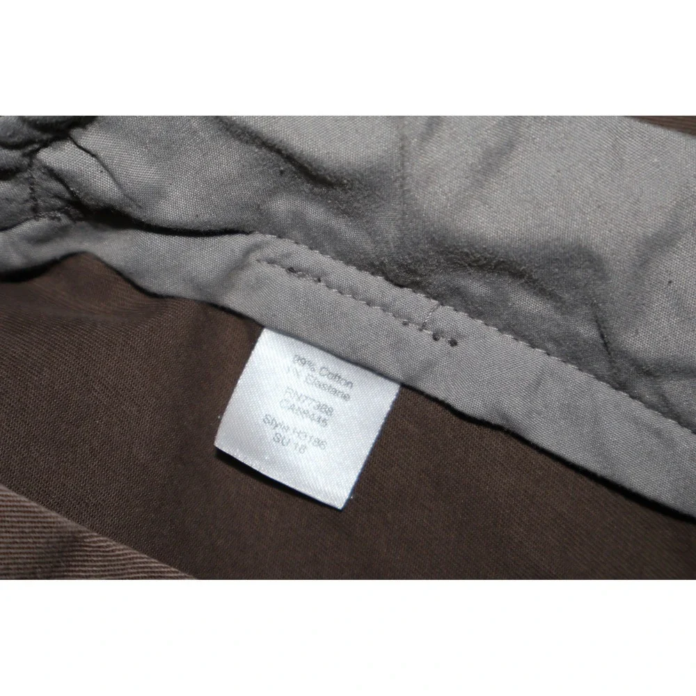 J.Crew Flex Sutton Pants Men 34x31 Brown Chino Khakis Cotton Blend